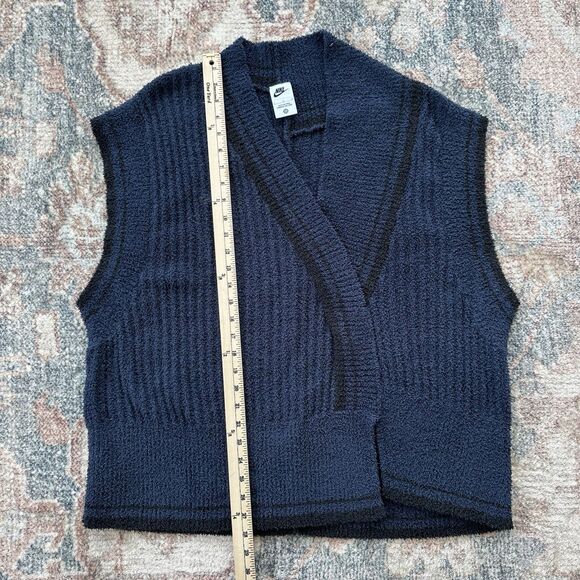 Nike Women's Sportswear Collection Knit Vest Navy Blue Large FN1886-010 $100 - Picture 5 of 7